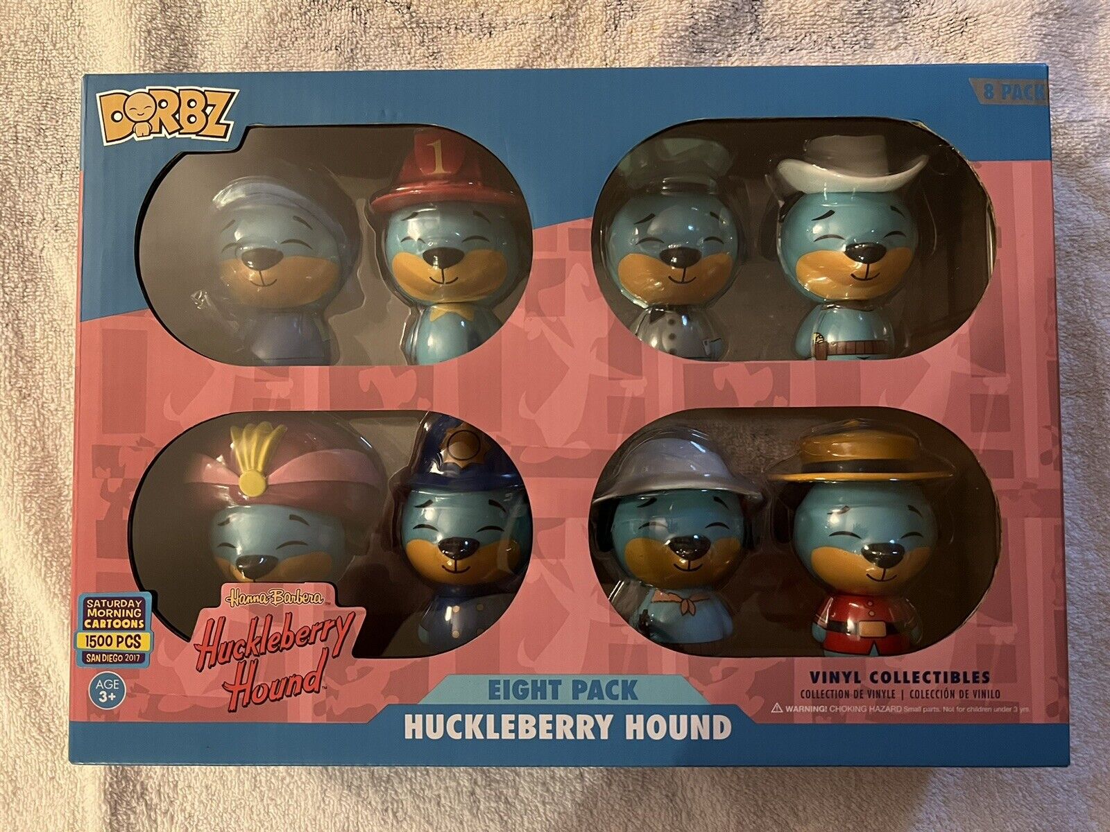 2017 SDCC Exclusive Funko Dorbz Huckleberry Hound 8-pack LE 1500 Made