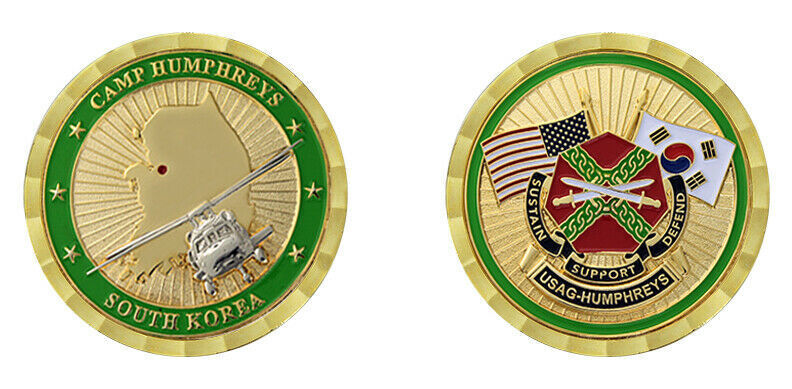 US Army Garrison USAG Camp Humphreys South Korea Challenge Coin CC-1690