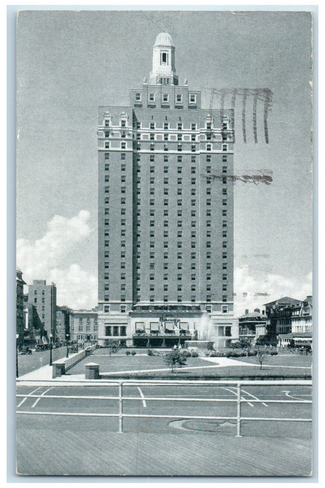 1946 Hotel Claridge Building Atlantic City New Jersey NJ Posted Vintage Postcard