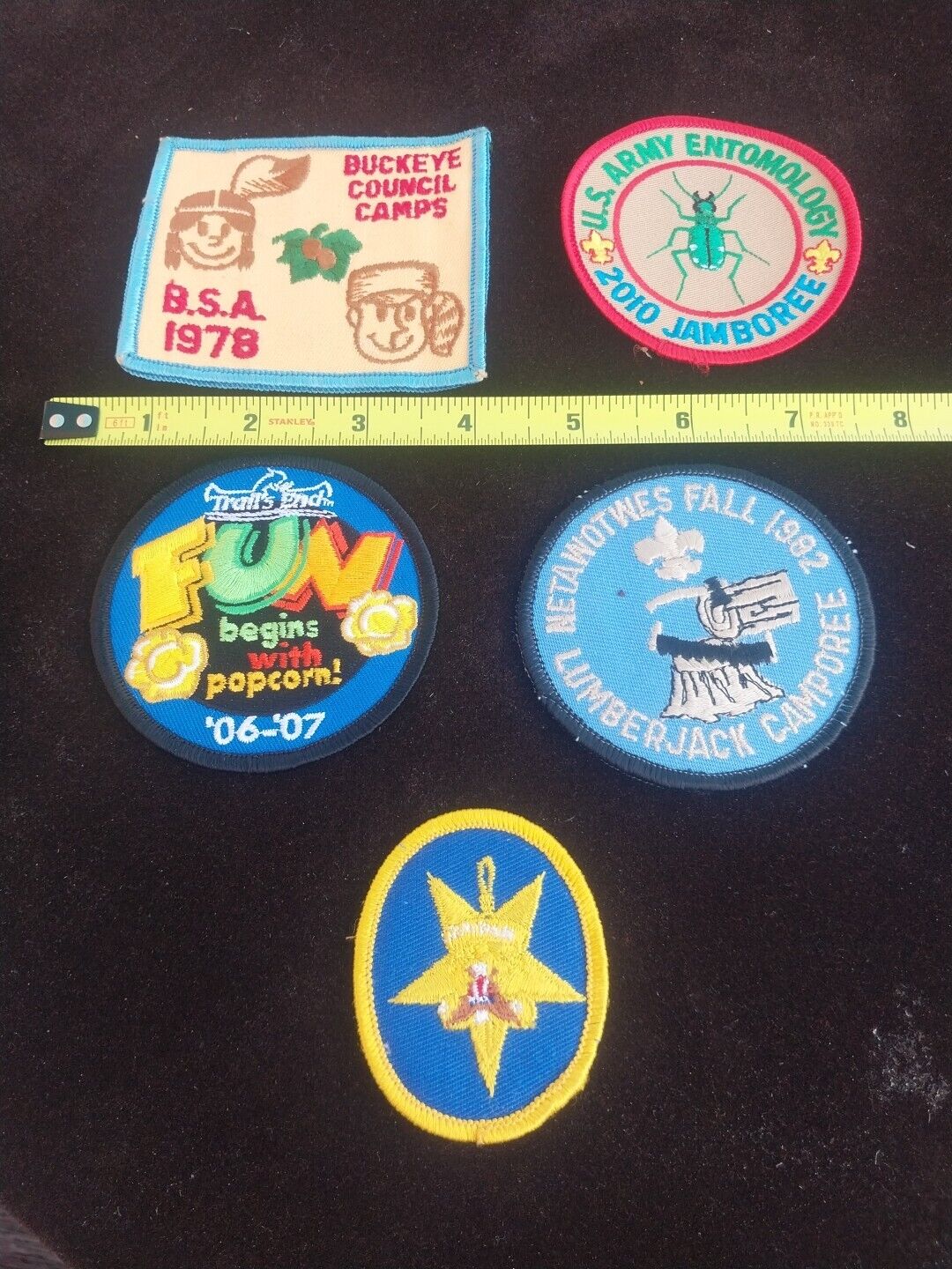 Lot Of 5 Vintage Boy Scouts BSA Patches 