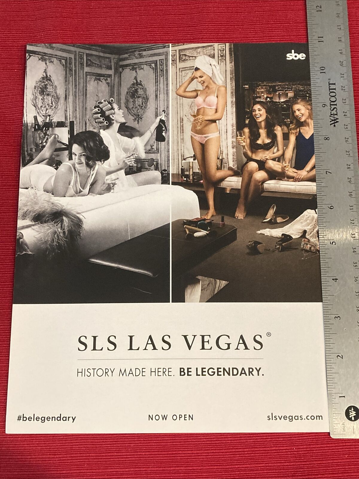 SLS Hotel Resort Las Vegas Bra & Panties Woman 2014 Print Ad - Great To Frame
