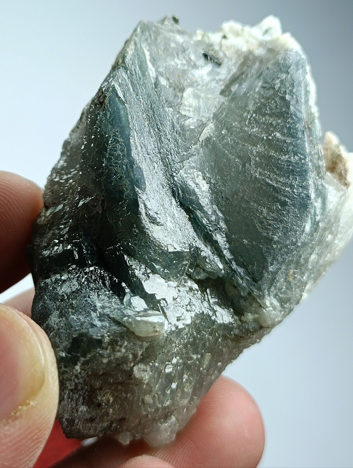 82-gm Quartz (Var: Blue Quartz), Magnesio-Riebeckite Quartz Crystal - PK