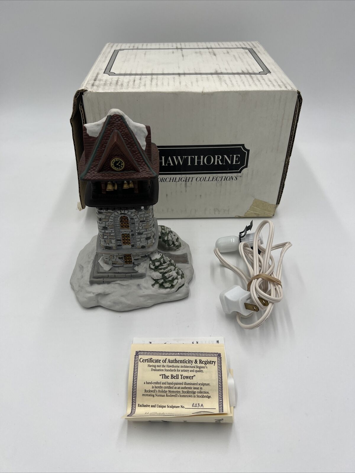 Hawthorne Porchlight Collection\'s, The Bell Tower Sculpture 79235 With COA