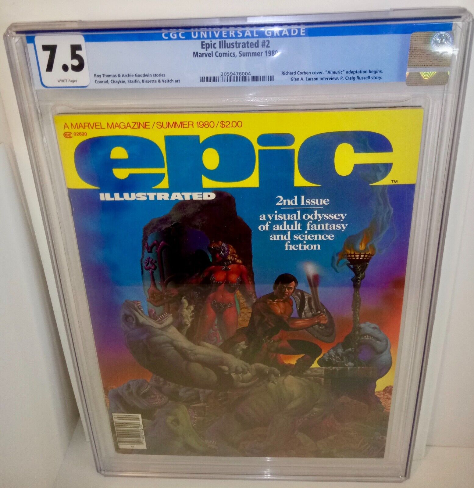 Epic Illustrated # 2 - 1980 CGC 7.5 Richard Corben - Marvel - Illustrated Adult
