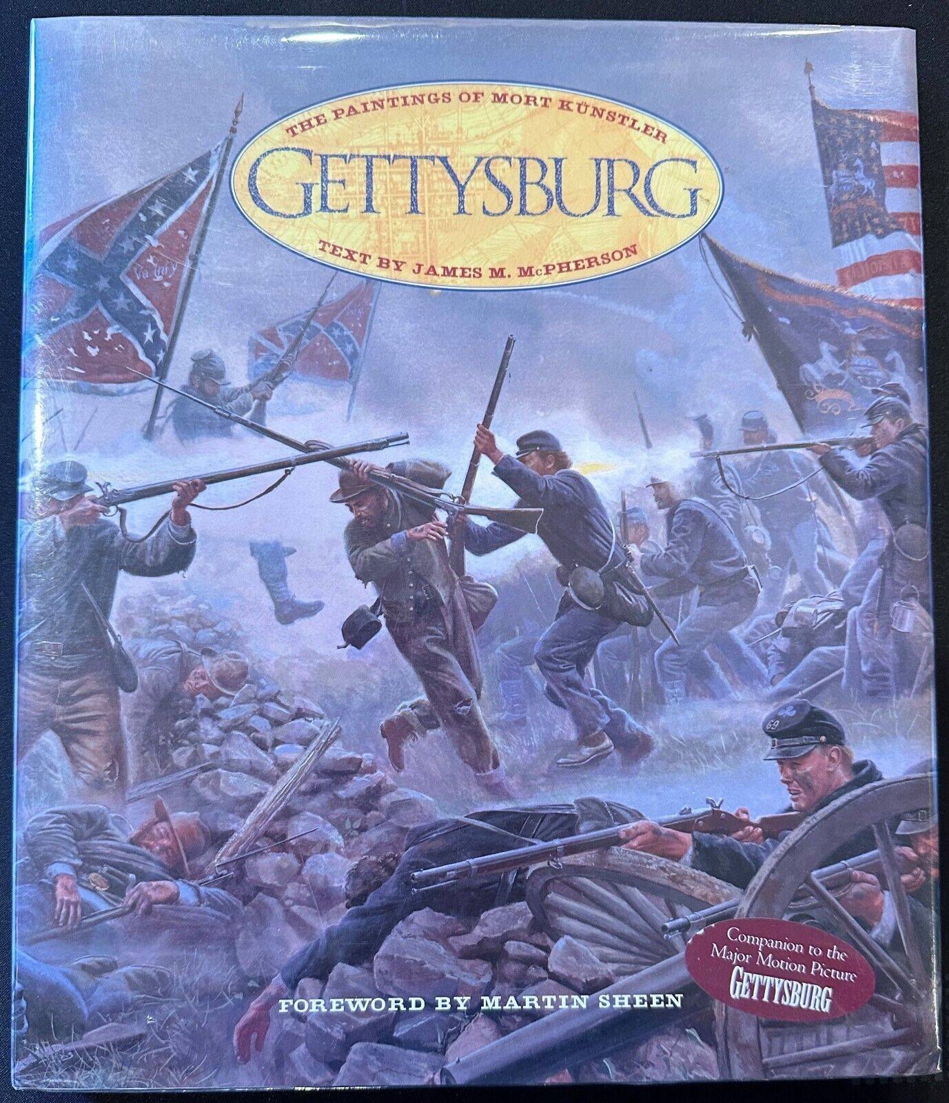 Gettysburg The Paintings of Mort Kunstler - James M. McPherson HCDJ