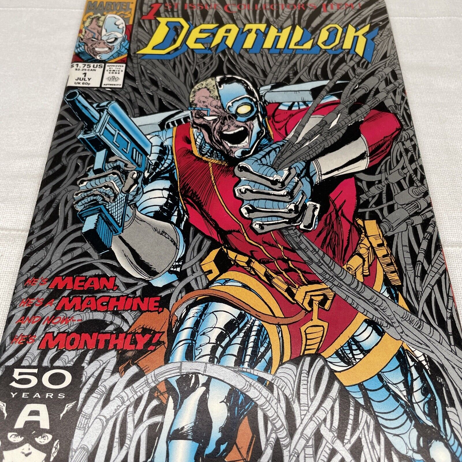 Deathlok #1 (1991) KEY 1st Ongoing Series Denys Cowan Marvel 90s High Grade