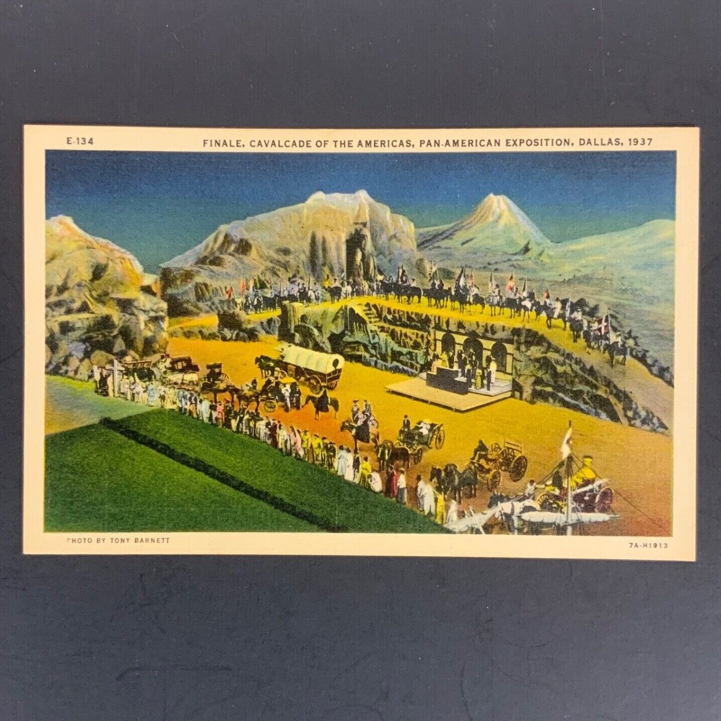 Dallas TX Postcard Calvacade of the Americas Pan American Exposition Teich 1930