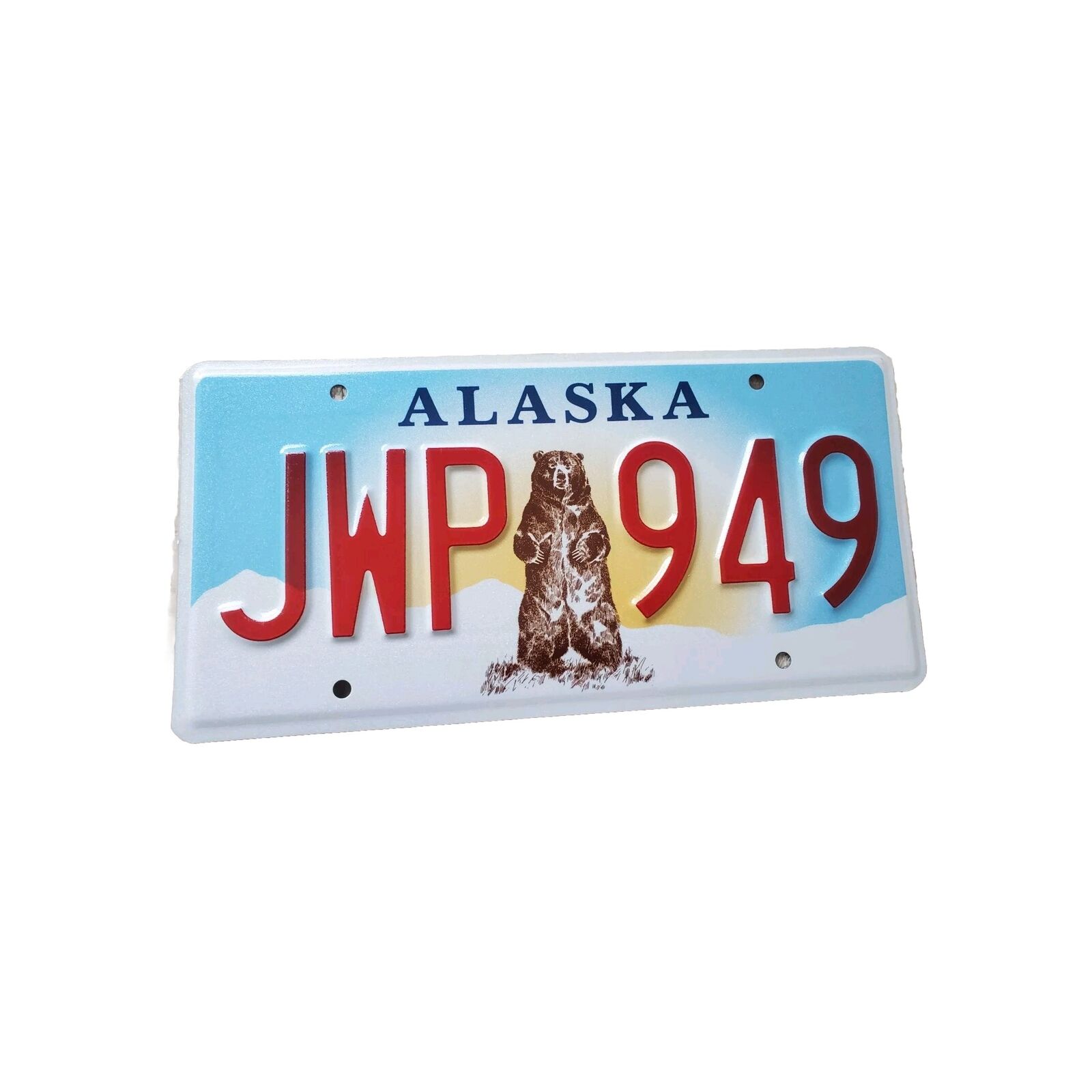Alaska Standing Bear License Plate #JWP949  Expired 3 Years    BUY NOW $9.99