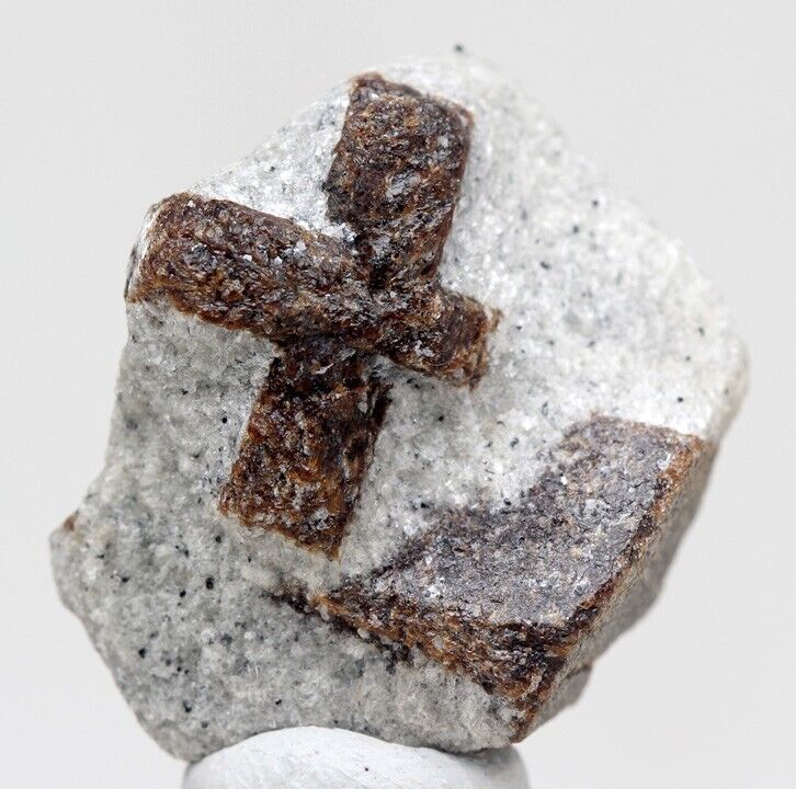 STAUROLITE Crystal Cluster Mineral Specimen Fairy Cross KEIVY RUSSIA