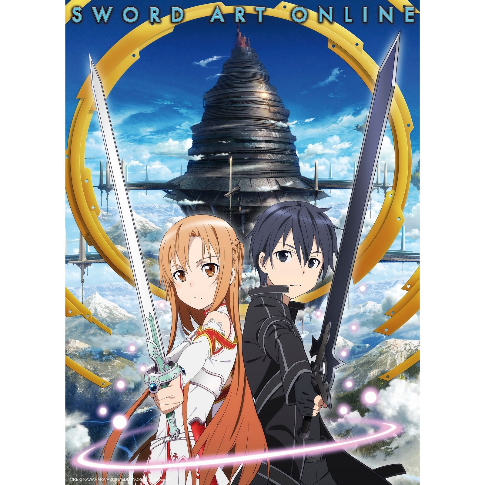 Sword Art Online - Asuna & Kirito Aincrad Chibi Poster (15 x 20.5\