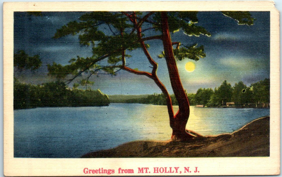 Postcard - Greetings from Mt. Holly, New Jersey