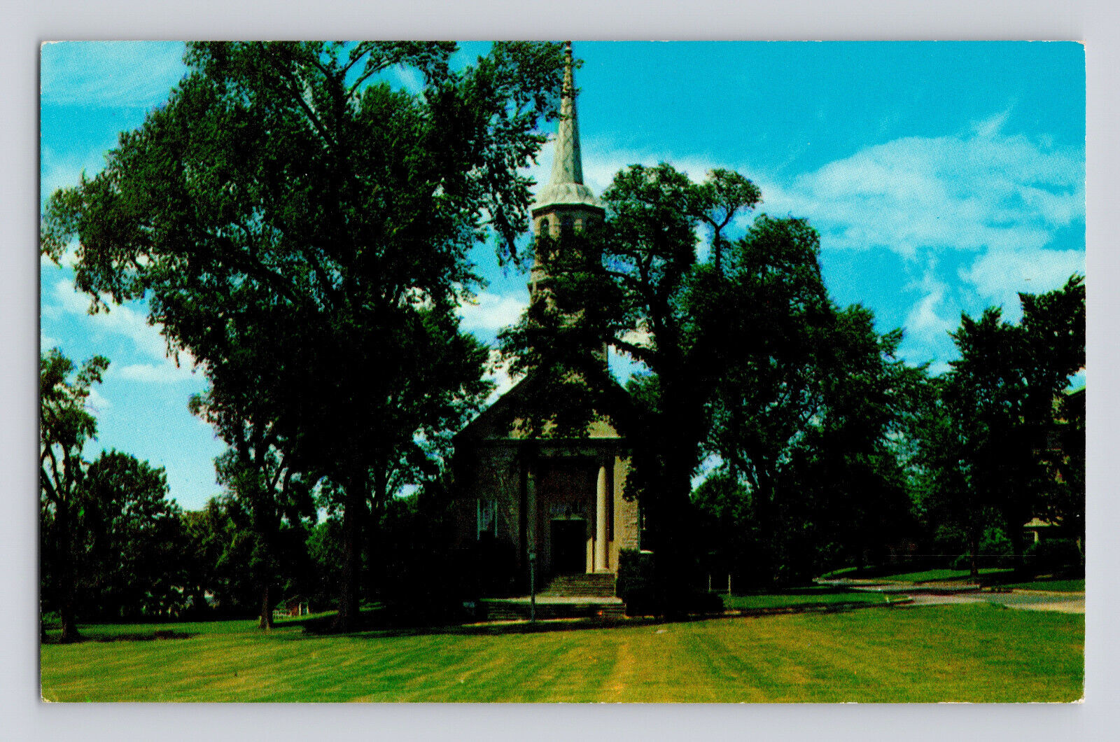 Postcard Connecticut New London CT Harkness Chapel Church 1960s Unposted Chrome
