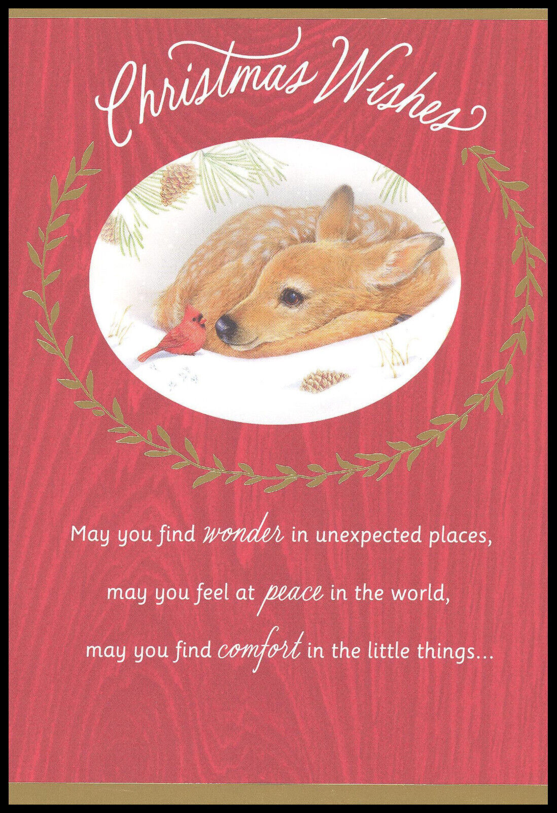 Greeting Card - Bird Deer - Christmas - 0106