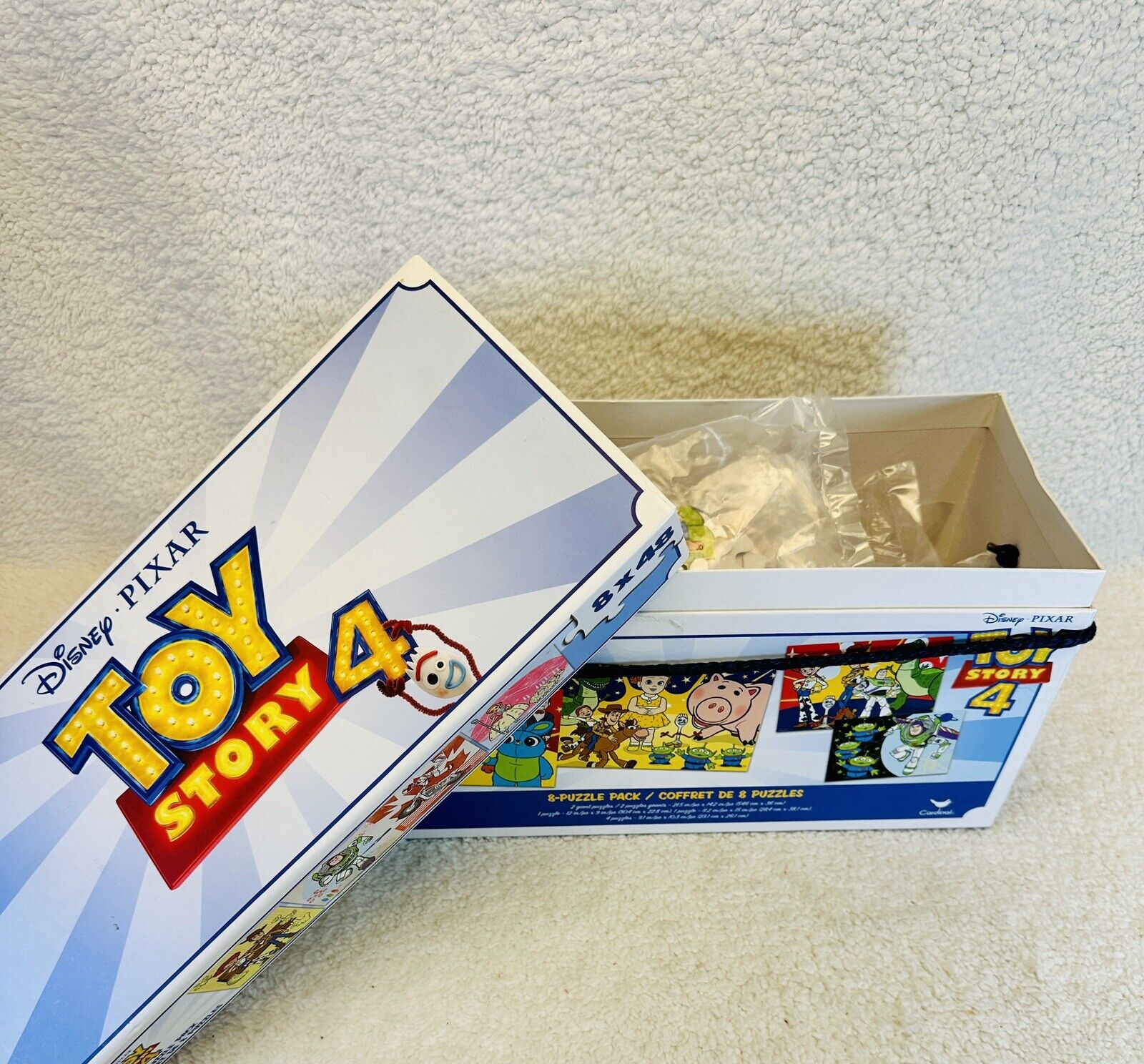 Disney Toy Story 4 8 Puzzle Pack Box With Box And Handle Size Of Puzzle 8 By 48