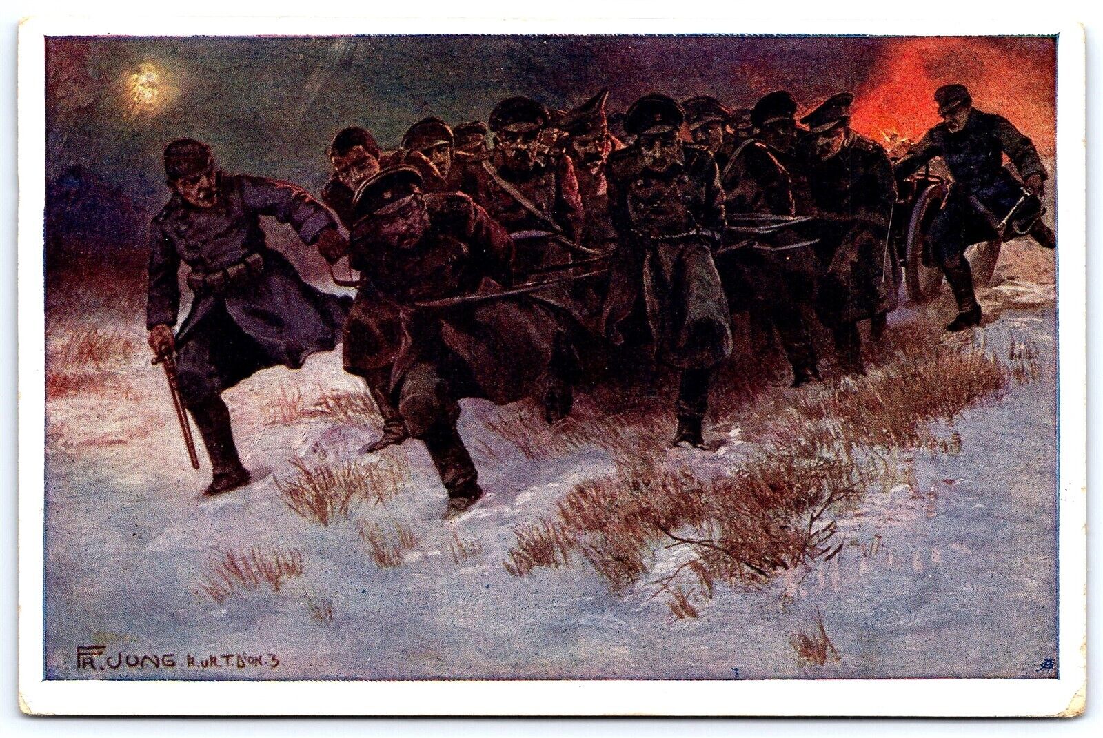 WWI Postcard Polish Silesian Soldiers Captures Russian Soldiers Kuk Infantry AP1