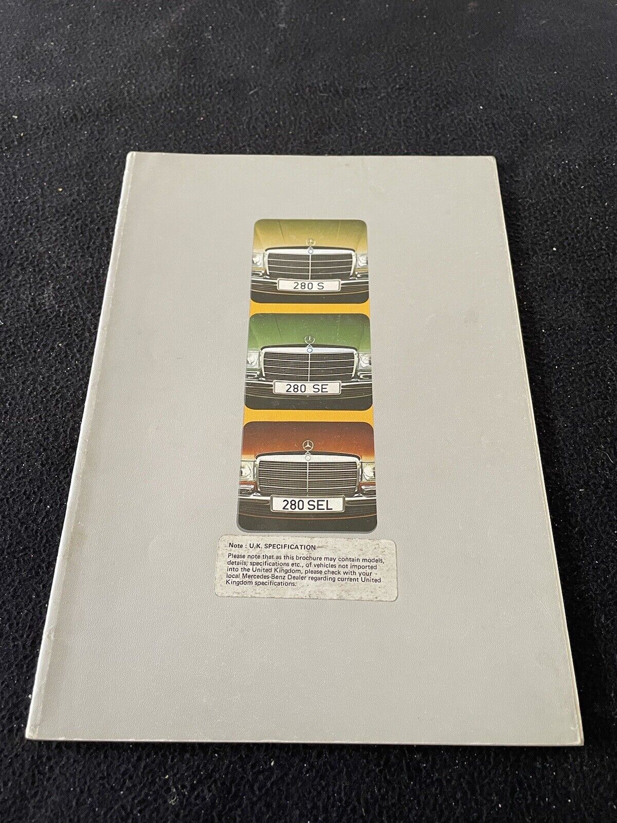 1974 1975 Mercedes S-class Euro Catalog W116 280S 280SE 280SEL 6-cyl UK Brochure