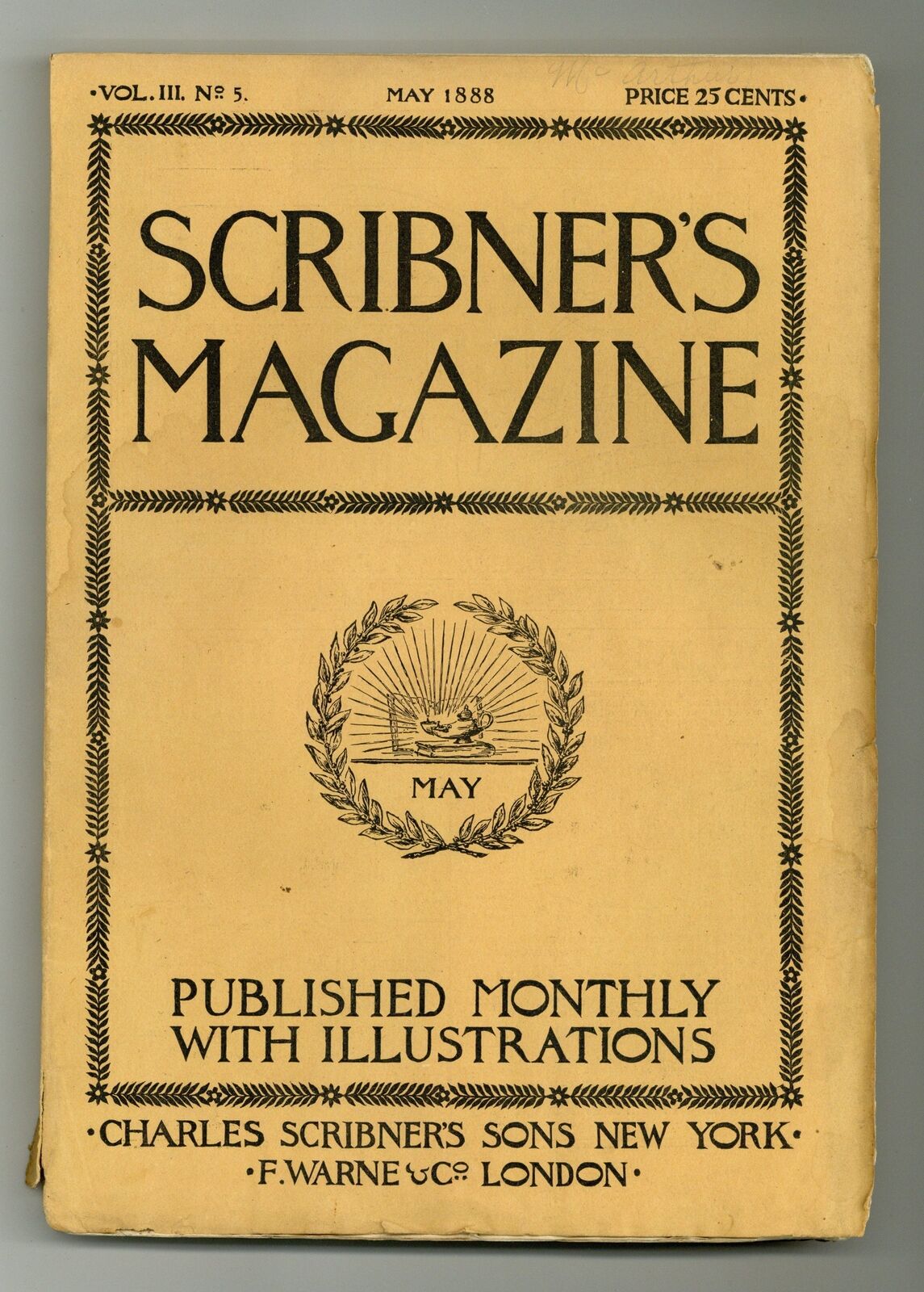 Scribner\'s Magazine May 1888 Vol. 3 #5 GD/VG 3.0