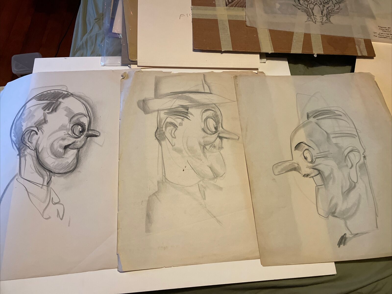 BROWN DERBY RESTAURANT concept Art Sketches 1920’s WALT DISNEY RESORT I12