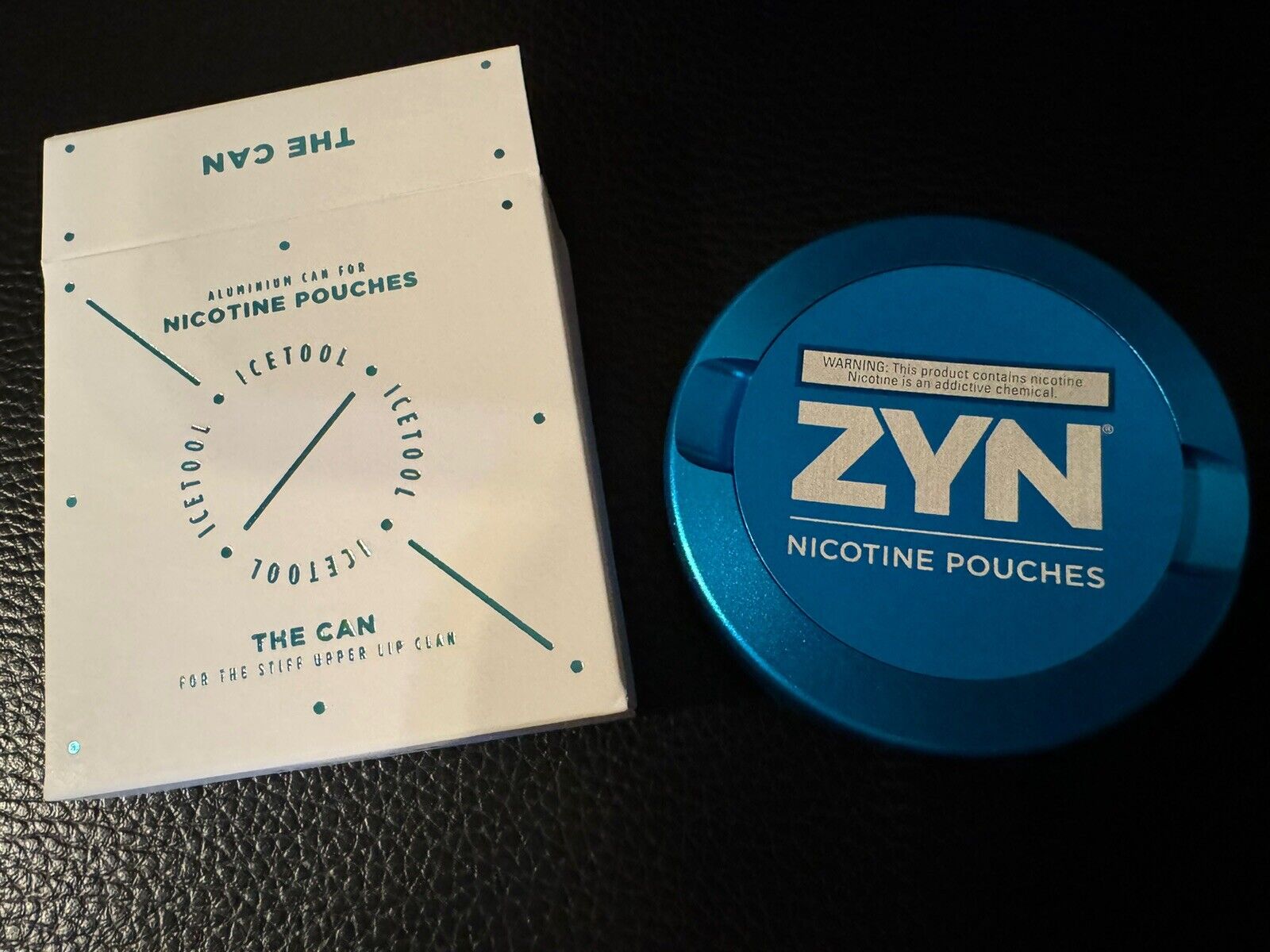 Zyn Premium Metal Can - Official Authentic Zyn Tin in Cyan - Brand New In Box