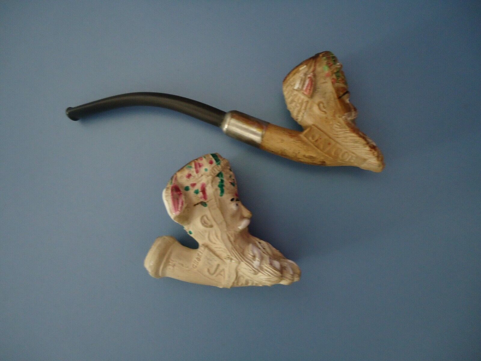 Old pipe JACOB  set of 2
