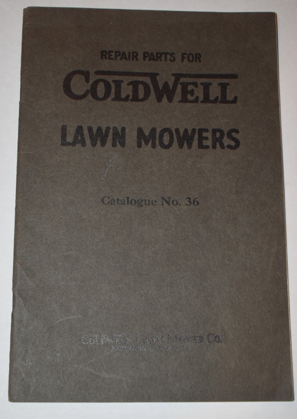 Vintage COLDWELL LAWNMOWERS REPAIR PARTS CATALOGUE CATALOG BOOK No 36