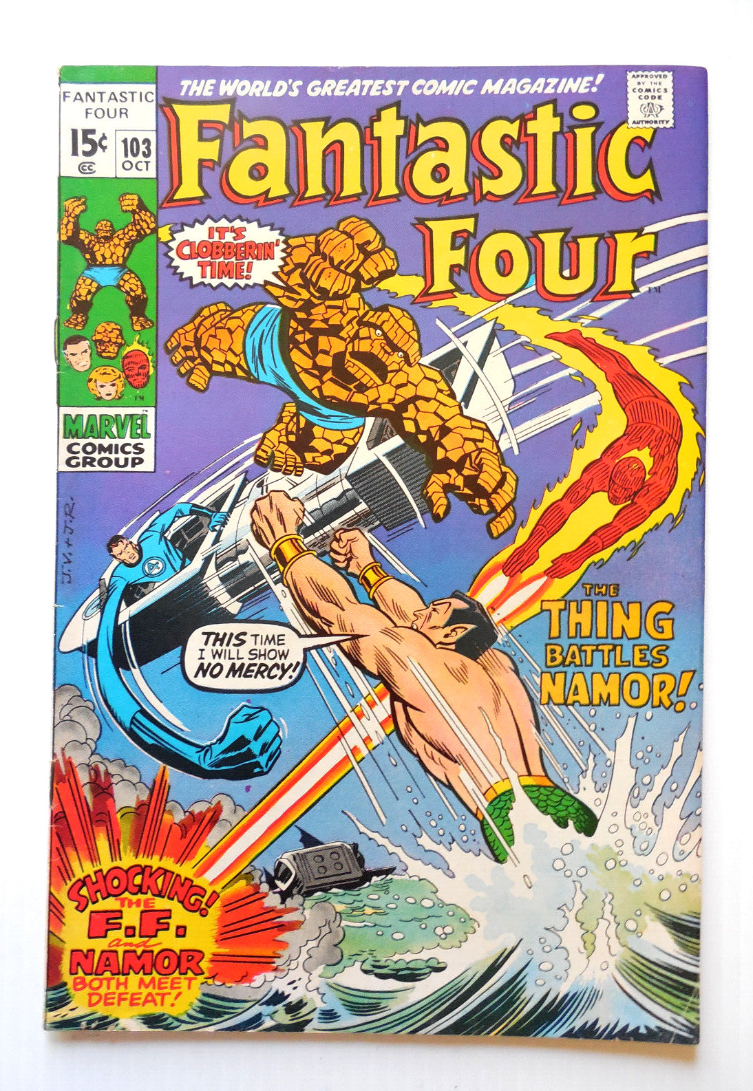 FANTASTIC FOUR NUMBER 103 BRONZE AGE 1970 VOLUME 1  KEY ISSUE  AGATHA HARKNESS