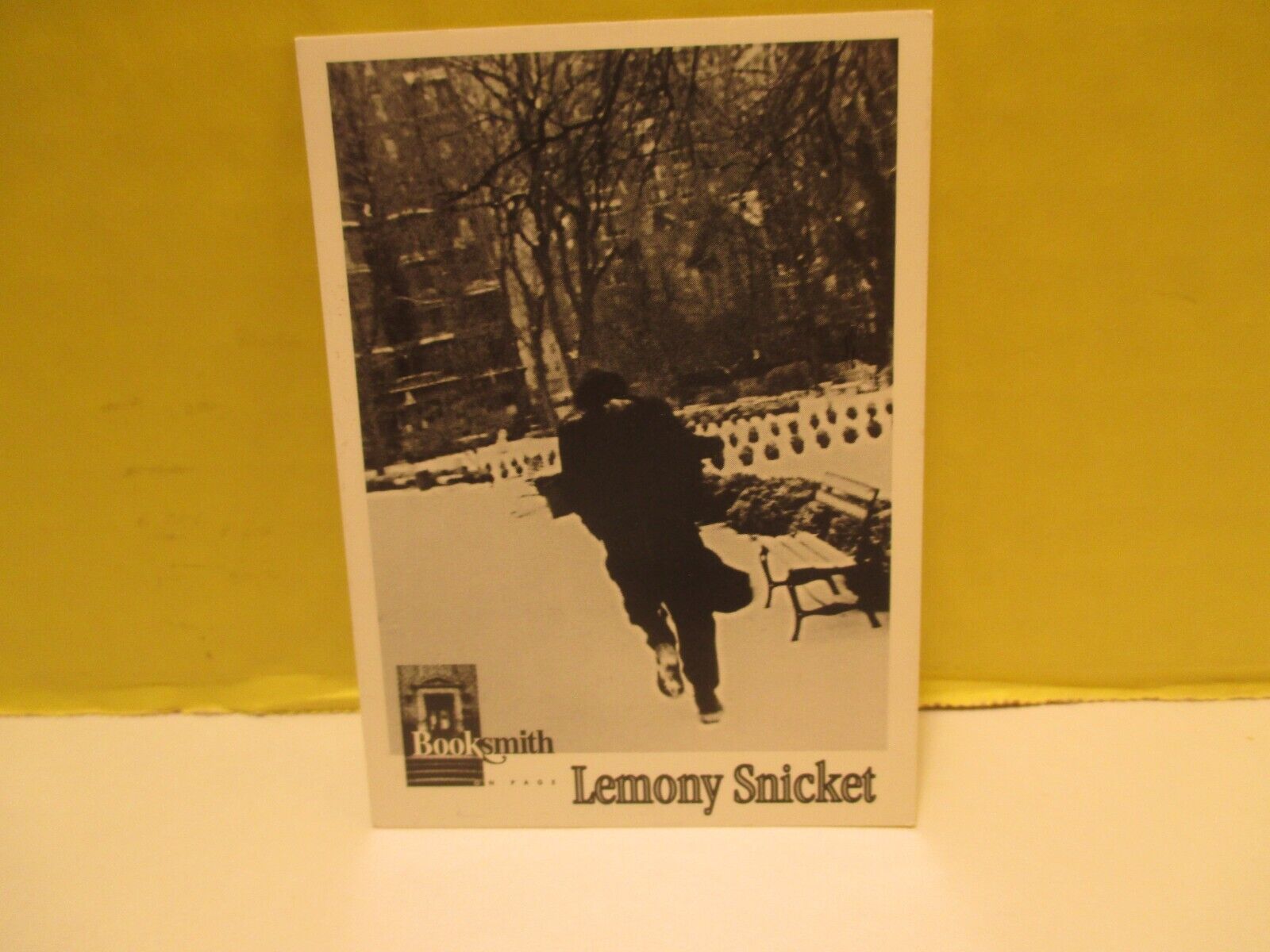 Booksmith Author Trading Card #428 LEMONY SNICKET 2001 for ERSATZ ELEVATOR