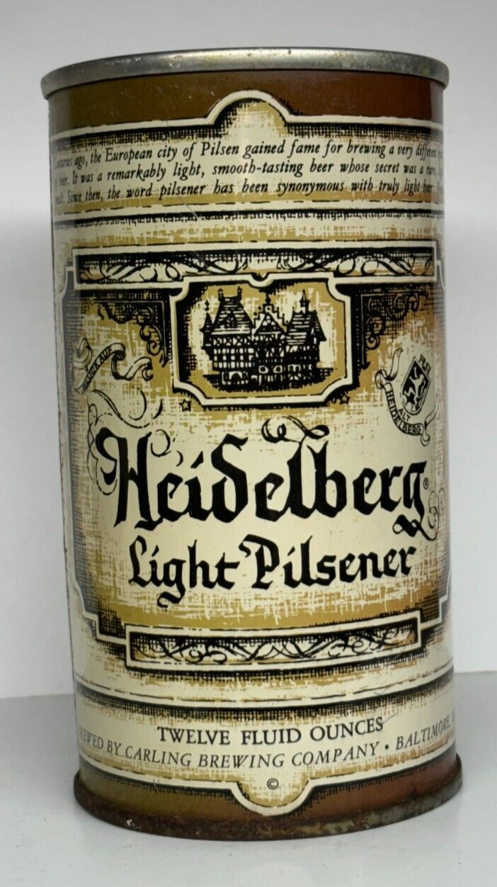 Heidelberg Light Pilsener  12 oz. Straight Steel Beer Can