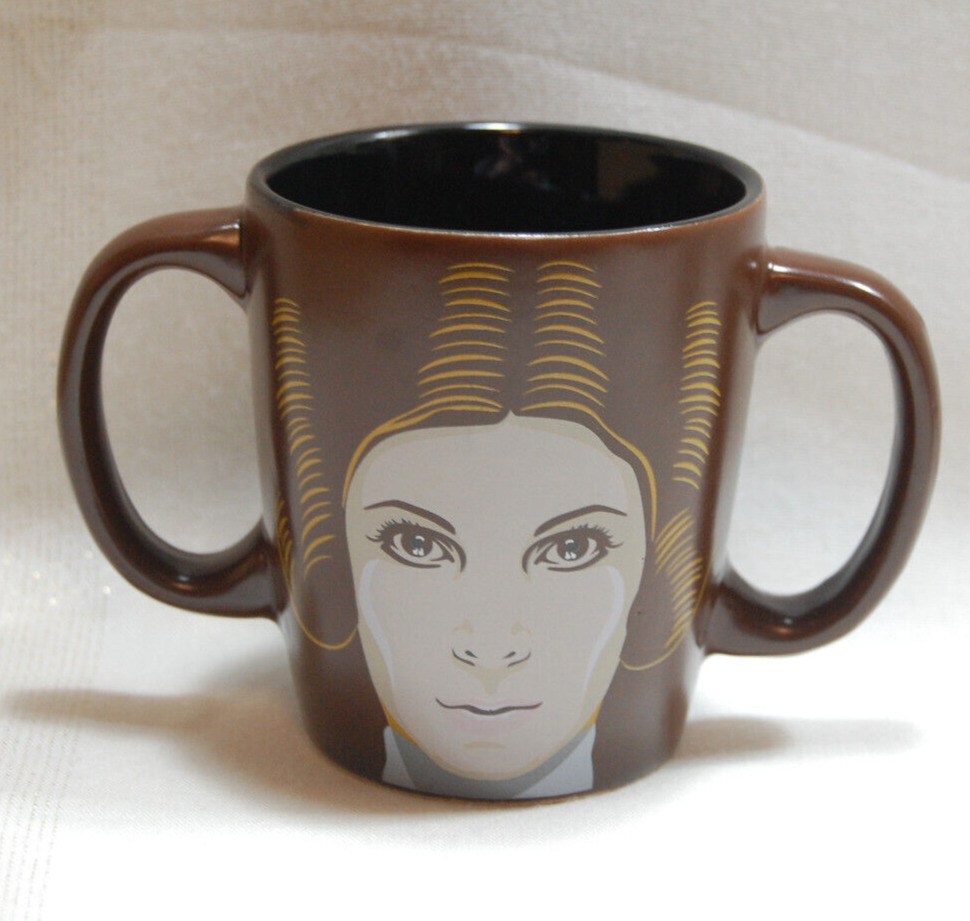 Se7en20 Star Wars Princess Leia Organa Double Handle Brown Coffee Mug