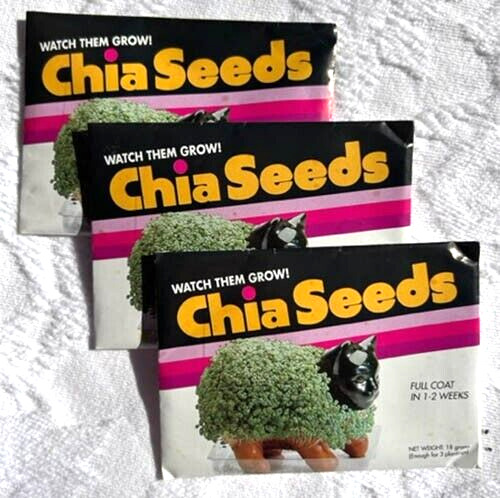 Chia Seed Pack, 3 Count(Chia Pet Not Included)