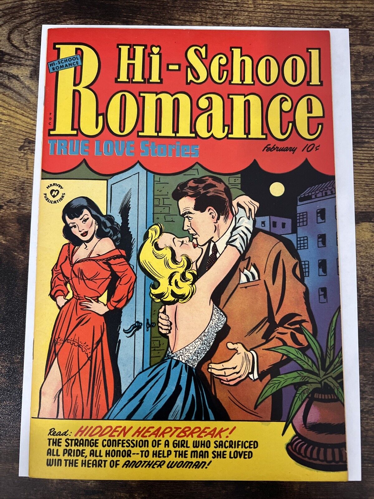 Hi-School Romance 19 HIGH GRADE Harvey Publications Romance Golden Age Comic