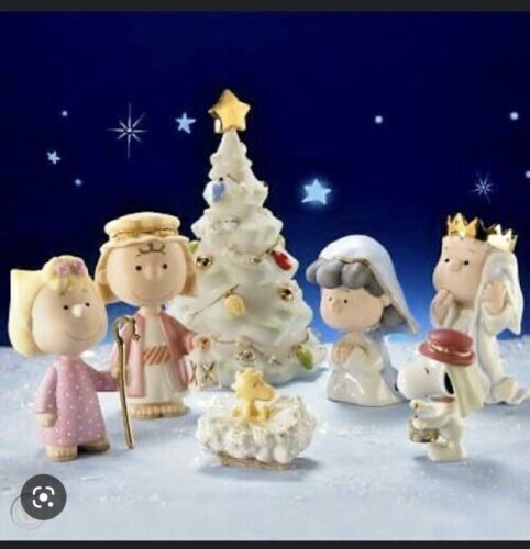 Lenox Peanuts Christmas Pageant Nativity Snoopy Charlie Brown