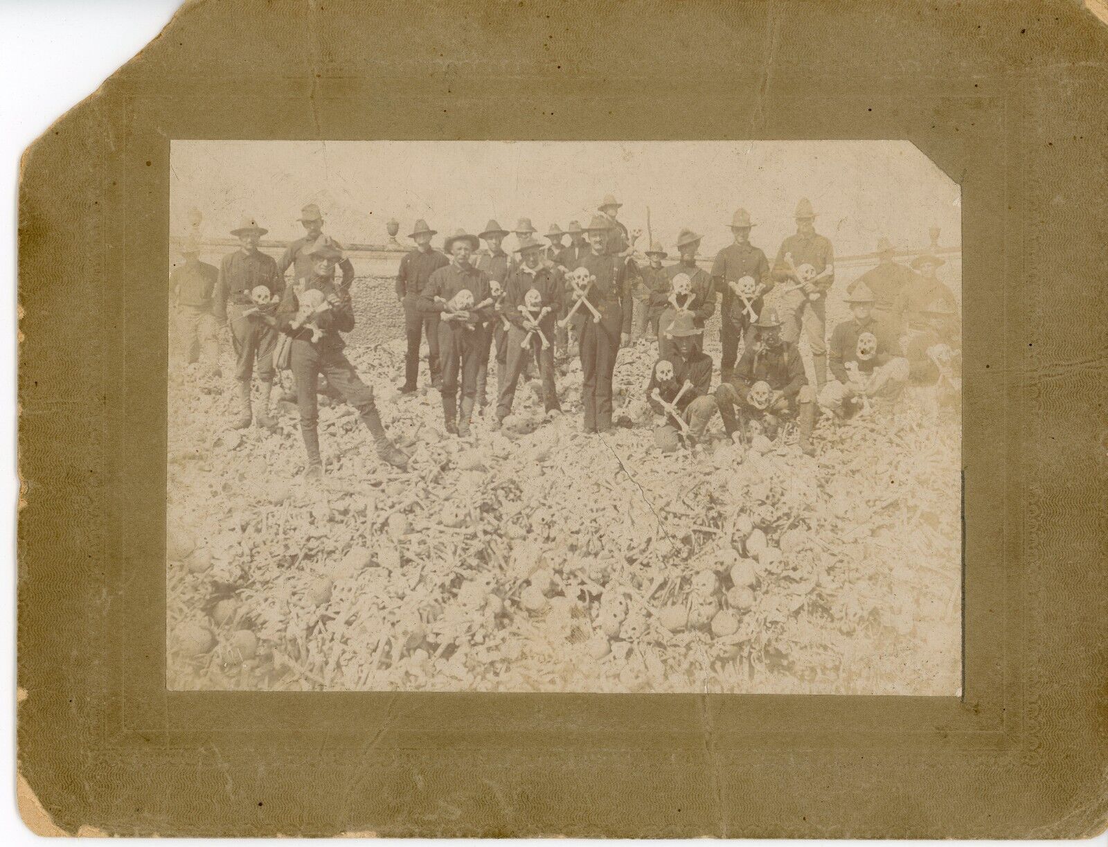 Original Spanish-American War Rough Riders Cabinet Photo Colon Boneyard Teddy?