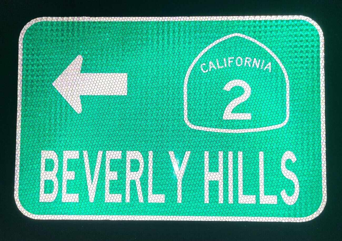 BEVERLY HILLS, California route road sign 18