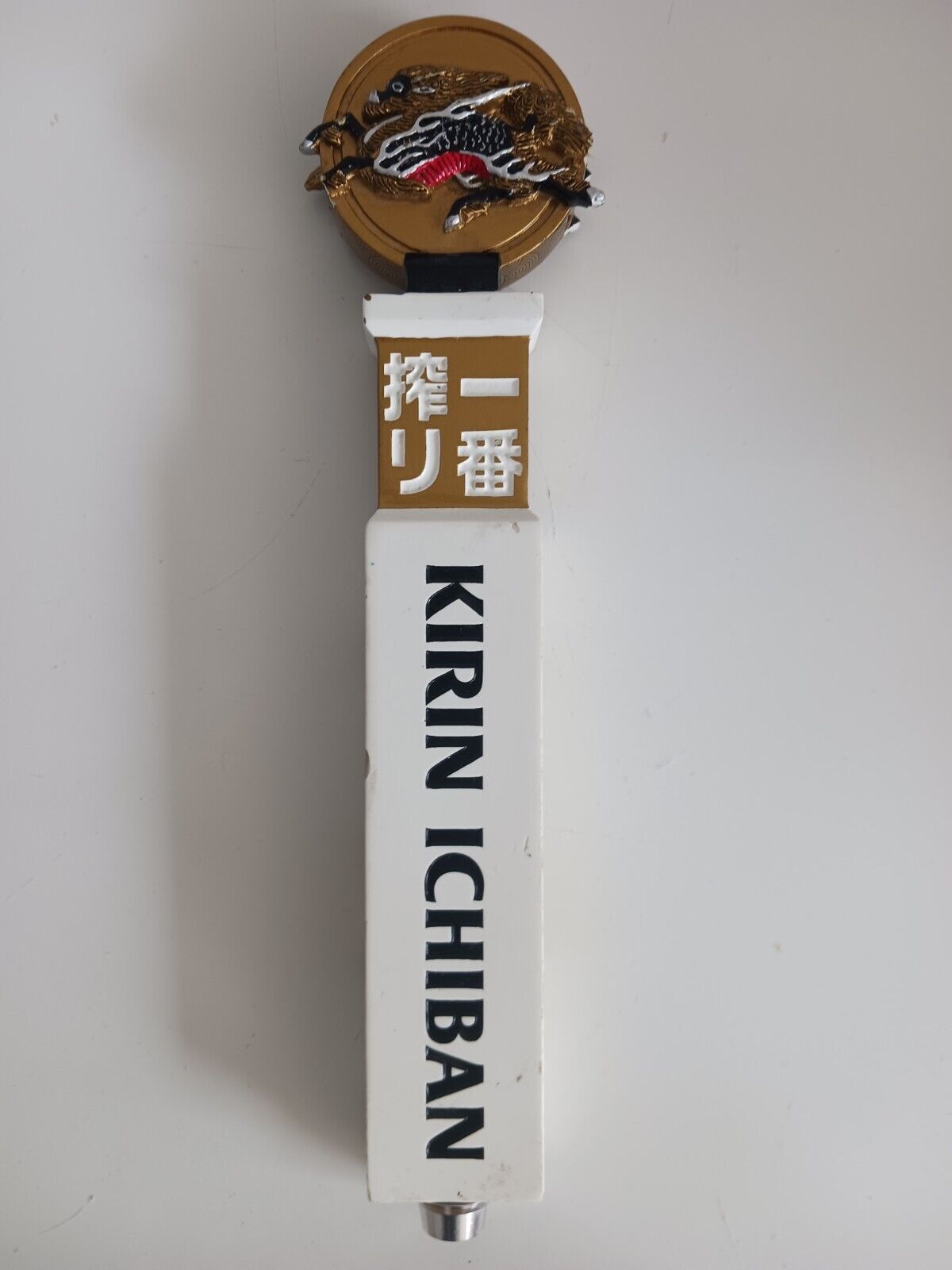 Kirin Ichiban Lager Dragon Japan Beer Tap Handle 12” Super Rare Used Some Chips