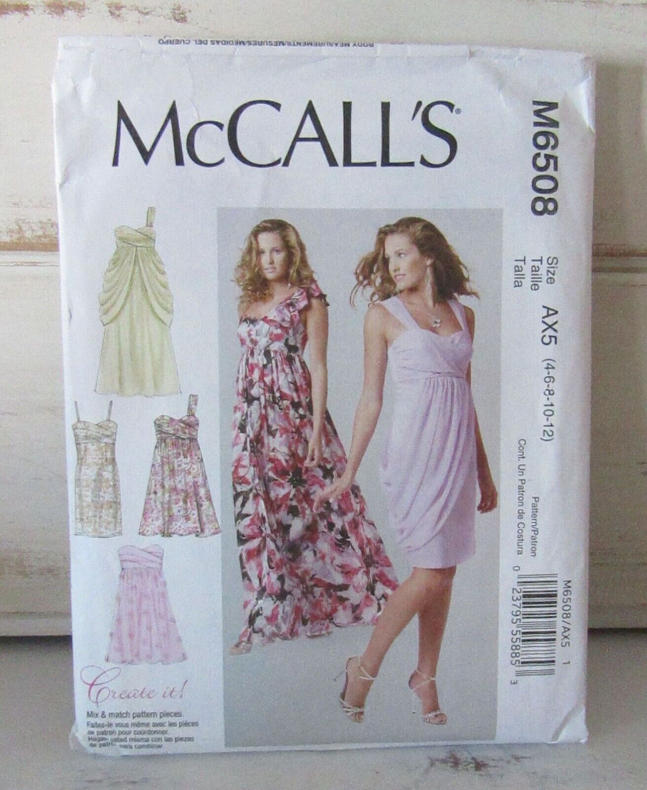 McCall\'s 6508 Pattern  Misses\' Lined Dress Pattern Uncut
