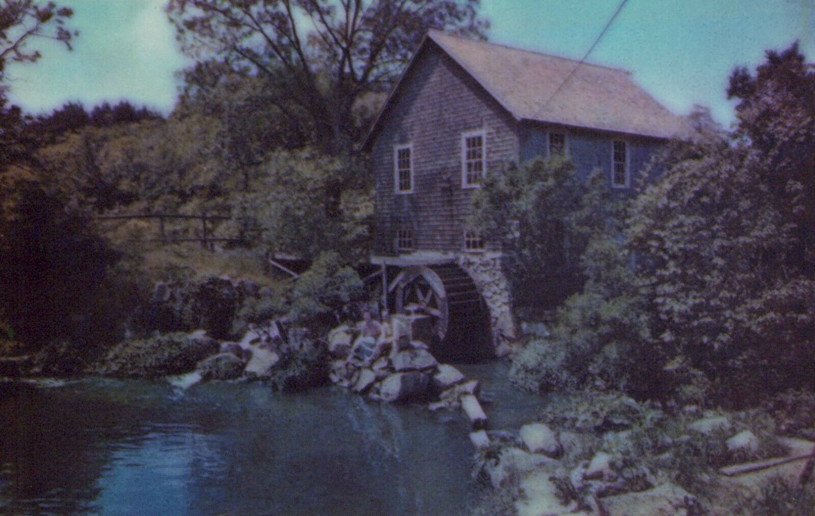 The Old Mill At Brewster Massachusetts On Cape Cod Vintage Chrome Post Card