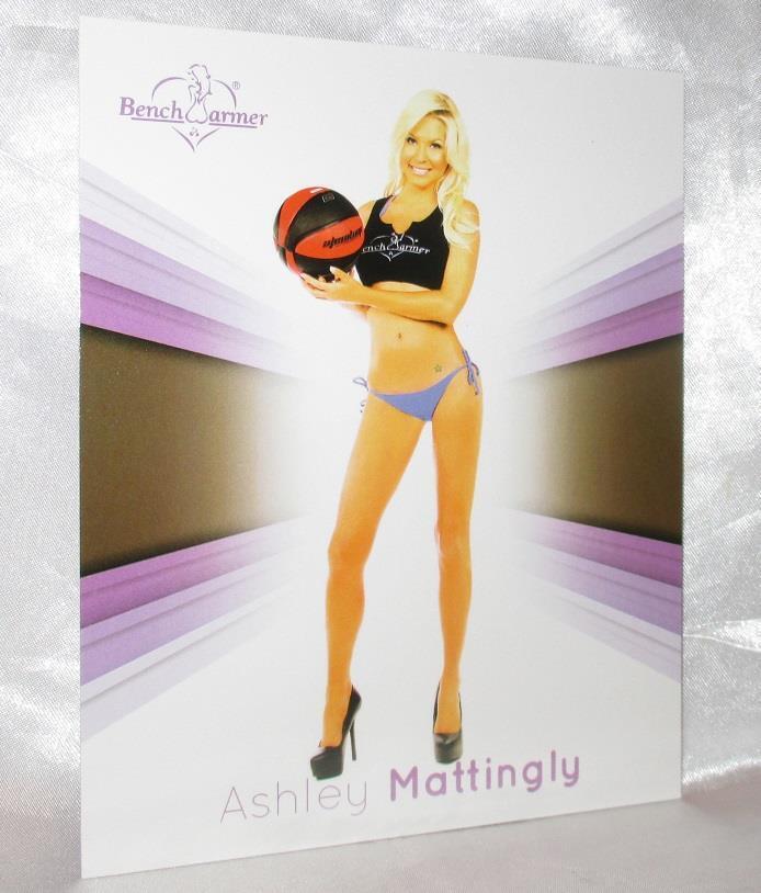 Ashley Mattingly Bench Warmer 2015 Signature Series Jumbo Box Topper Card 19