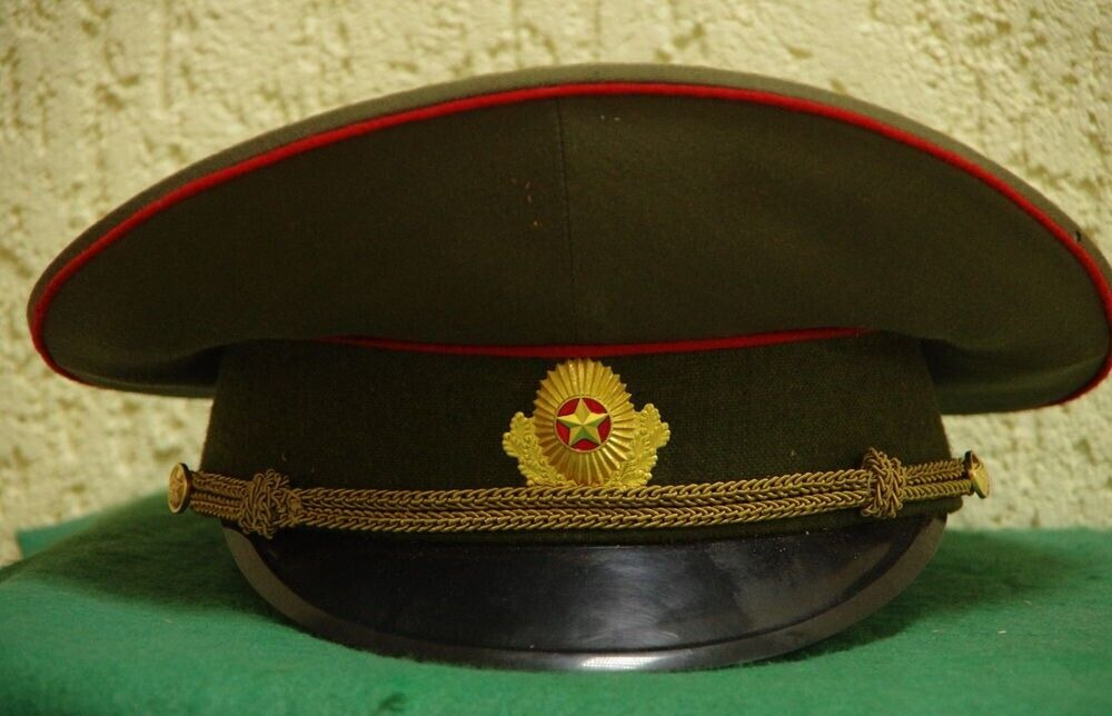 Vintage Military Uniform Officer\'s Cap USSR Armed Forces Size 57 (M)