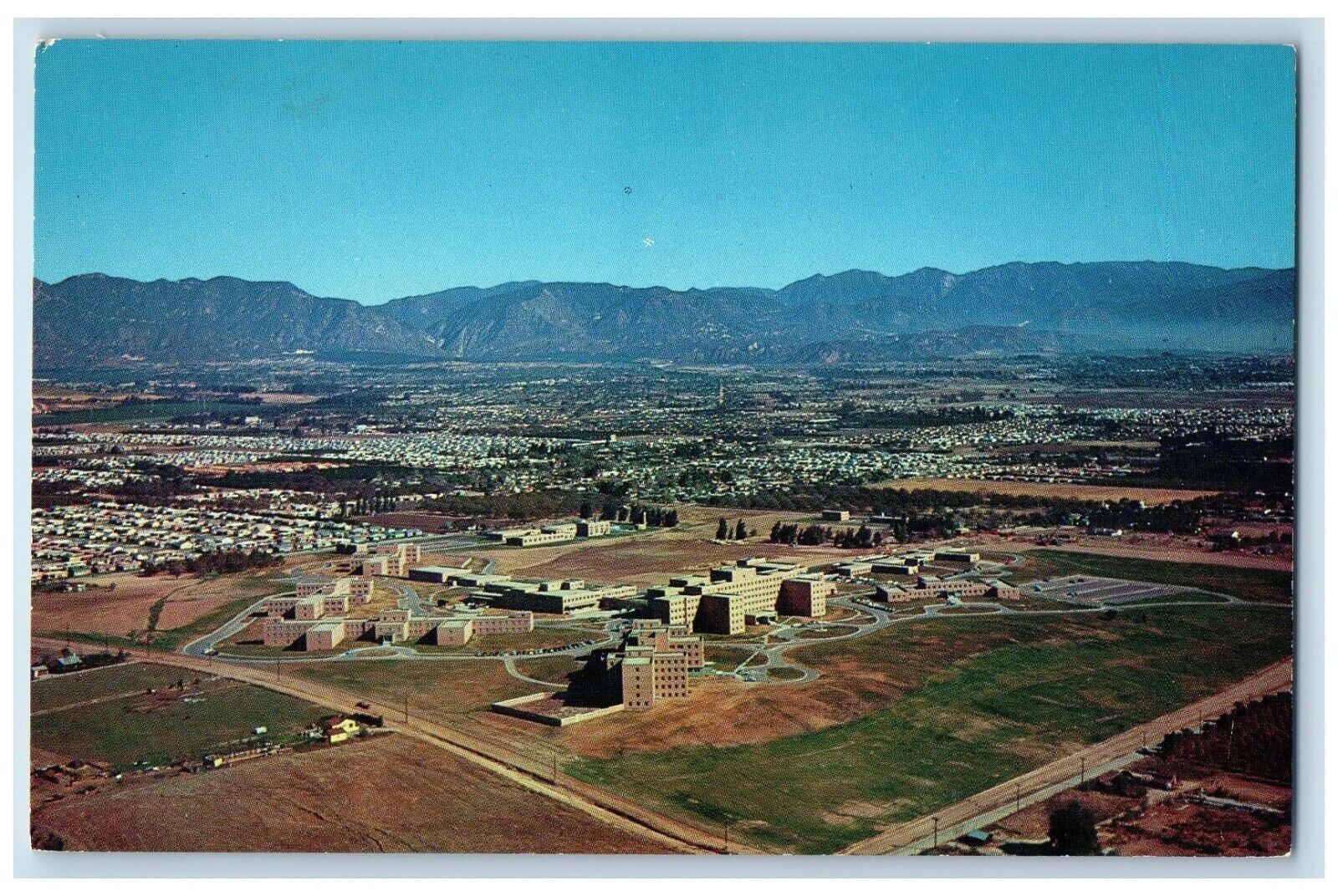 c1960 Sepulveda Veterans Hospital Field Specialized Medical California Postcard