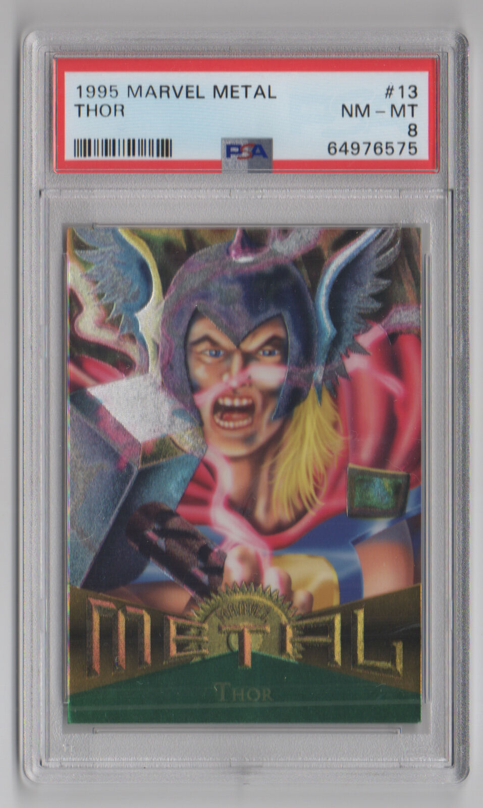 1995 Marvel Metal #13 Thor - PSA 8 NM-MT