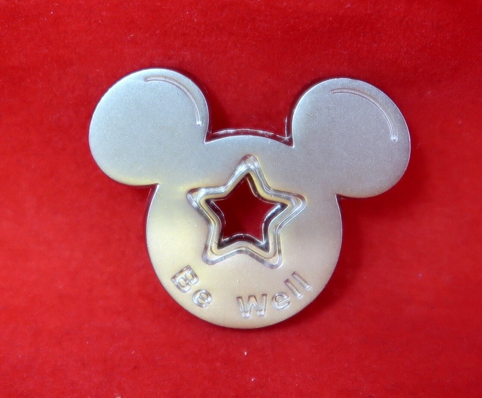 Disney Silver Tone Token Mickeys Ears \