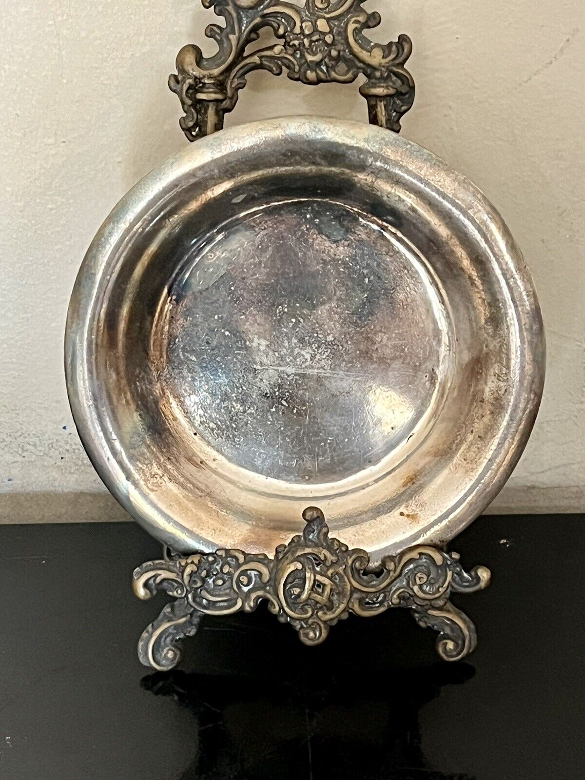 Antique 1923 Los Angeles Biltmore Hotel Silver Plate Small Tray Dish