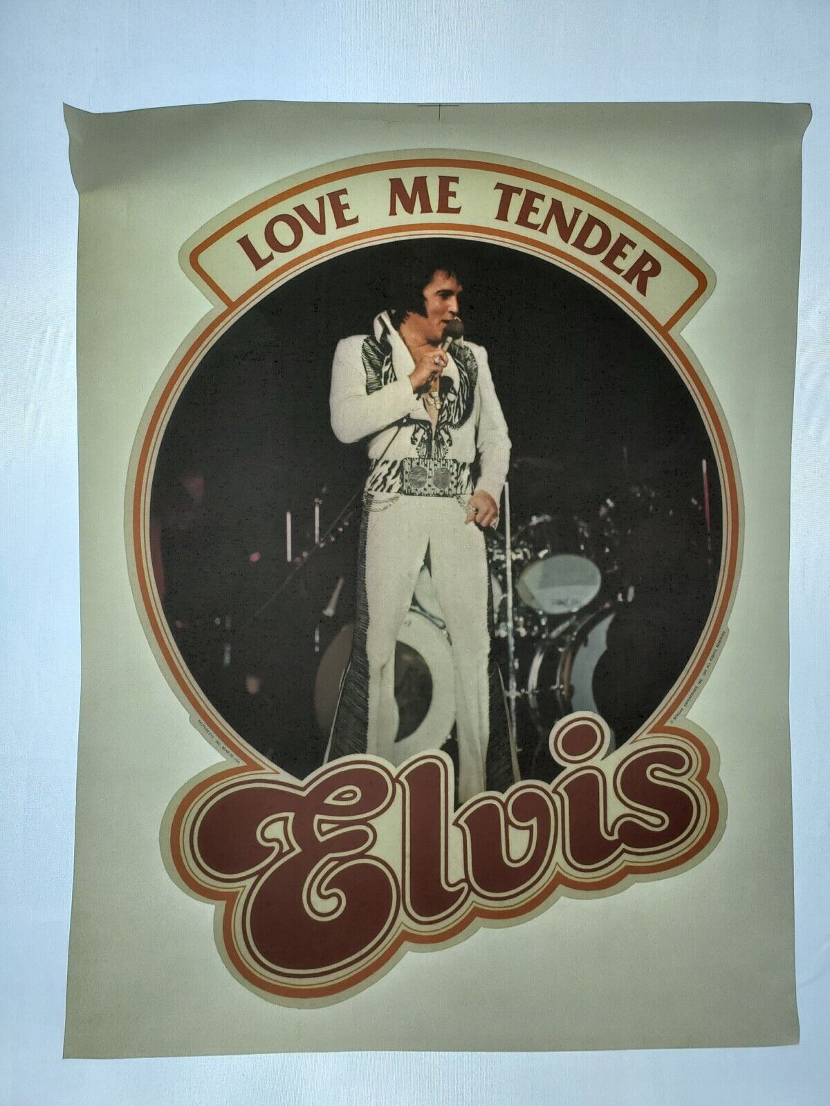Vintage 1977 Elvis Presley Love Me Tender T-shirt heat transfer screen print