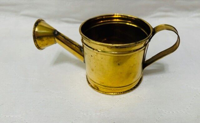 Vintage Solid Brass Mini Watering Can 2.5\
