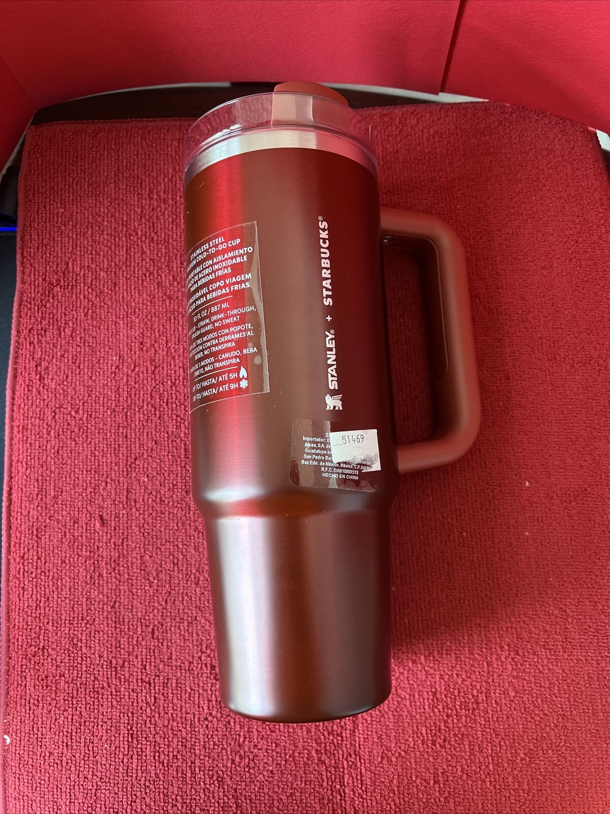 Starbucks x Stanley Holiday 2023 Collab 30oz Dark Red Tumbler Mexico Release