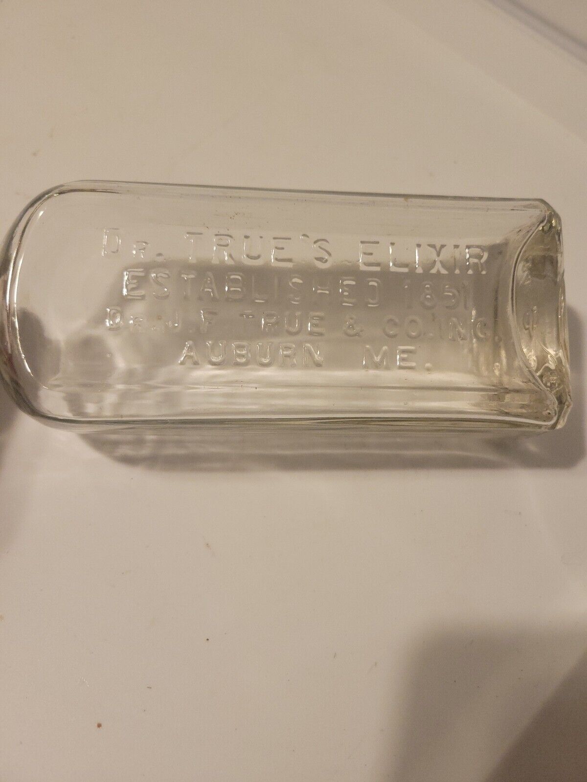 Antique Dr. True’s Elixir Bottle - J. F. True & Co. Auburn, Maine Medicine Magic