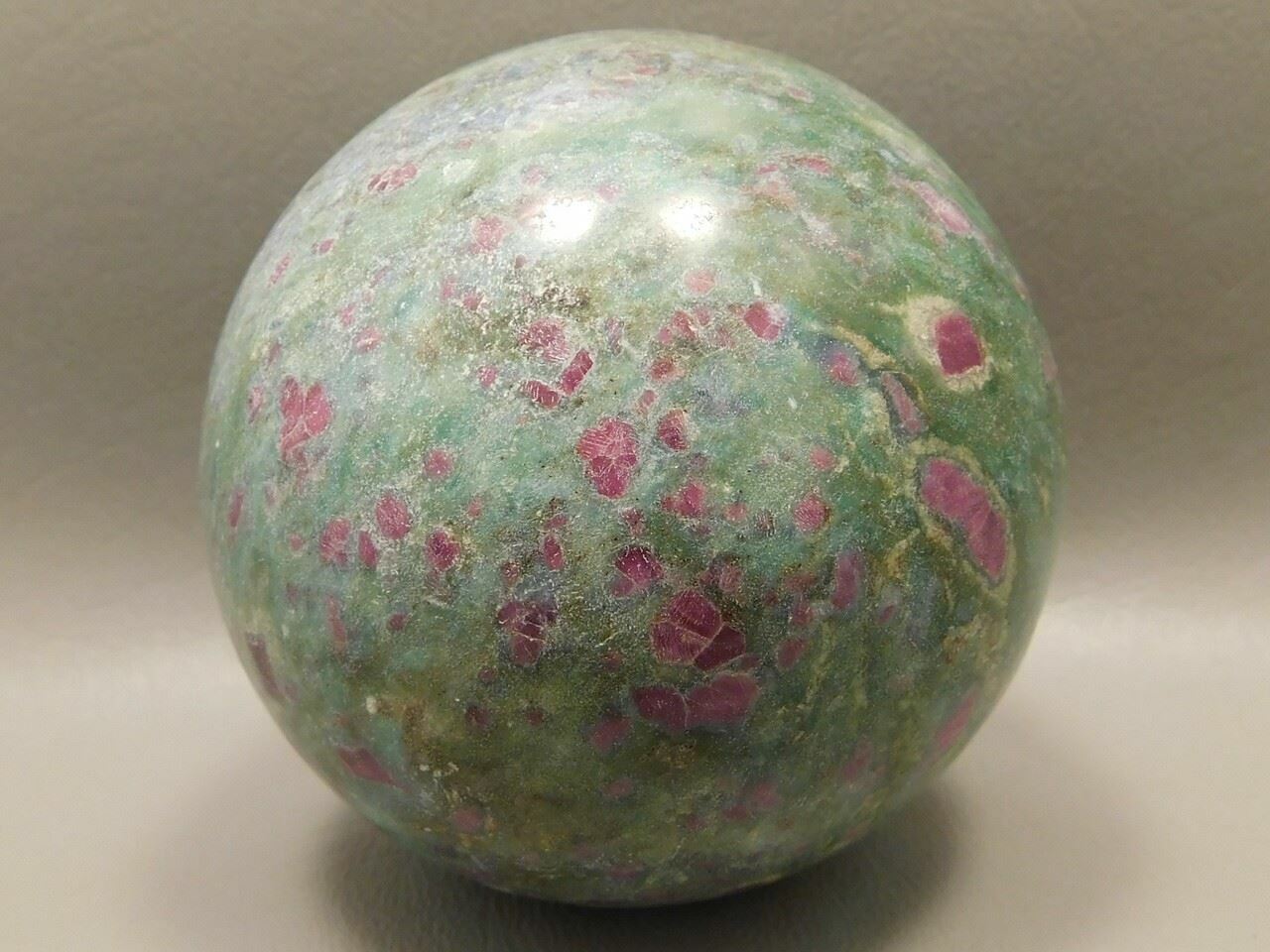 Ruby and Fuchsite 2.75 inch Stone Sphere Rock Gemstone 70 mm Ball #O2