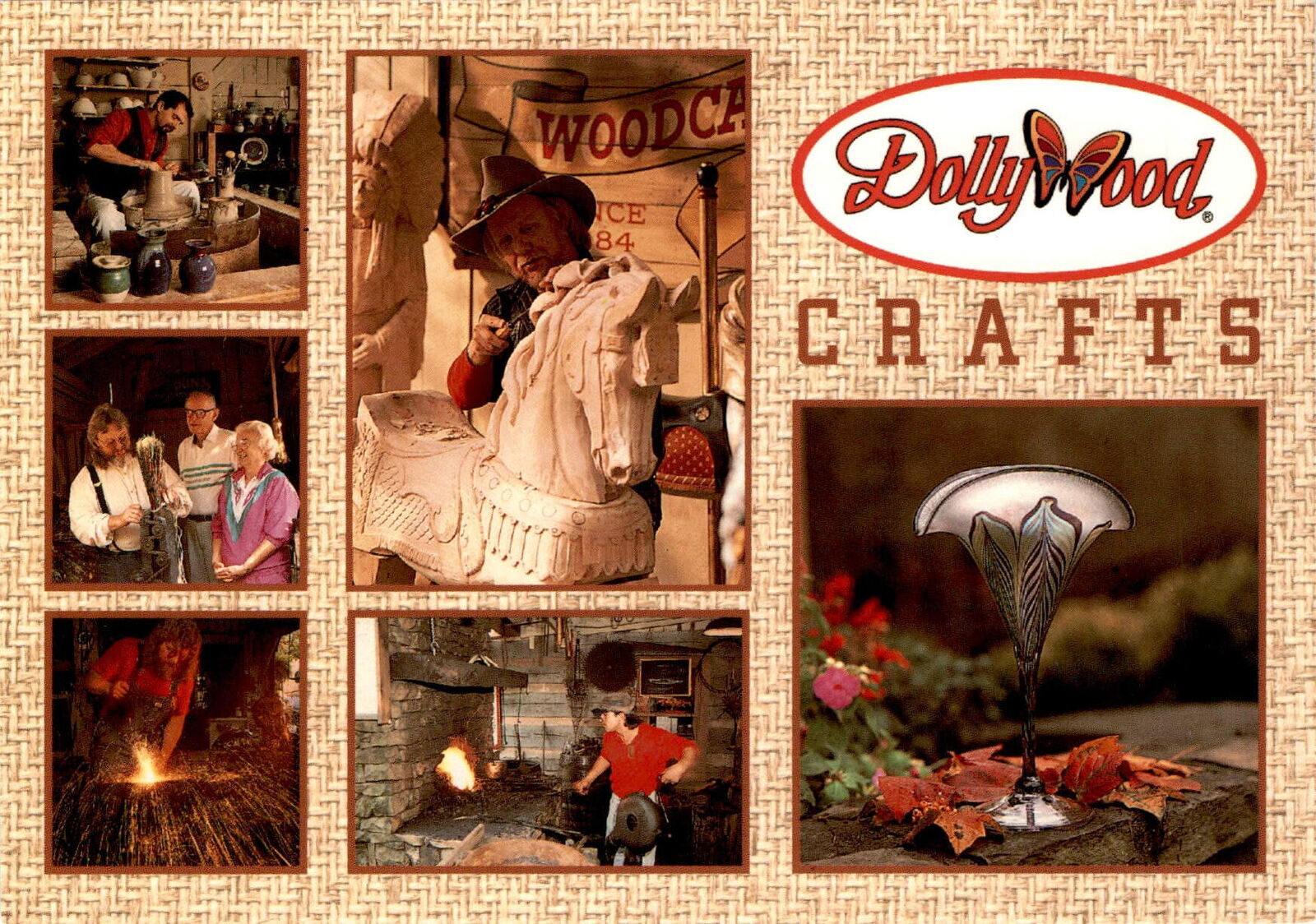 Dollywood, Pigeon Forge, Tennessee, mountain craft traditions, skilled Postcard