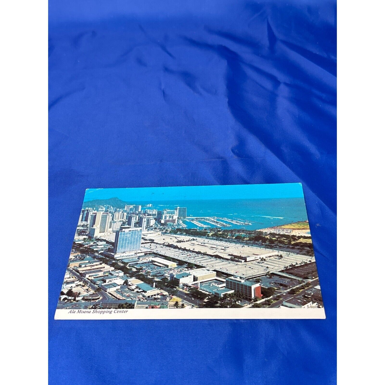 Ala Moana Shopping Center Hawaii postcard chrome